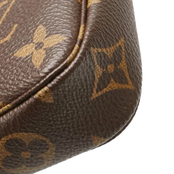 LOUIS VUITTON Brown Monogram Leather Pochette Mini Bag - Picture 5 of 14